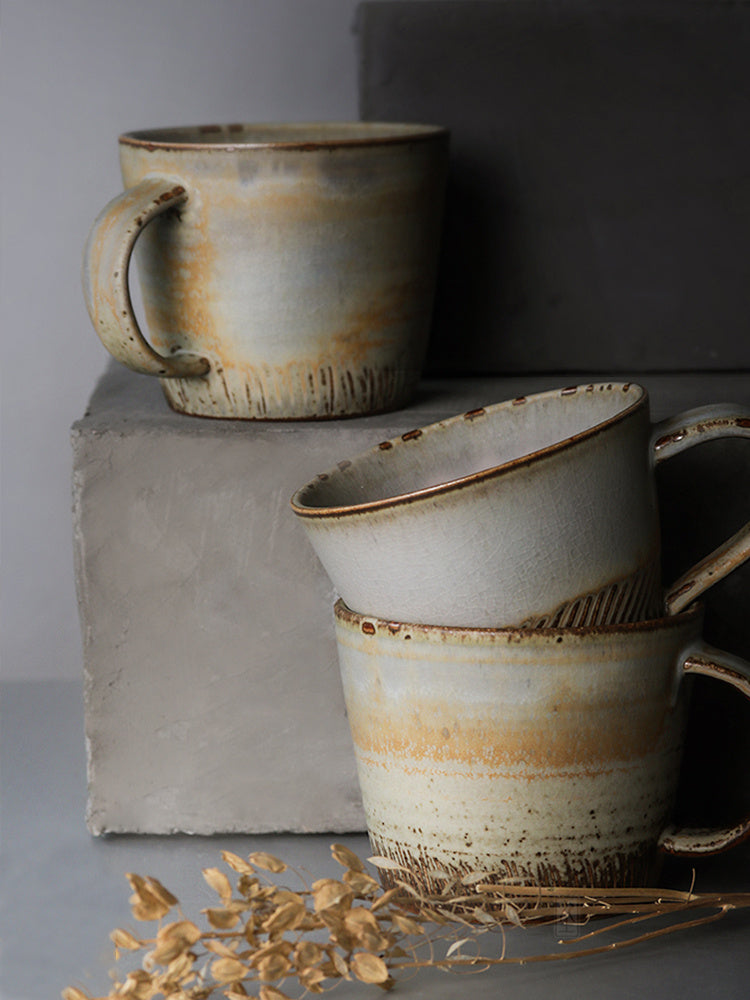 Vintage Stoneware Coffee Cup