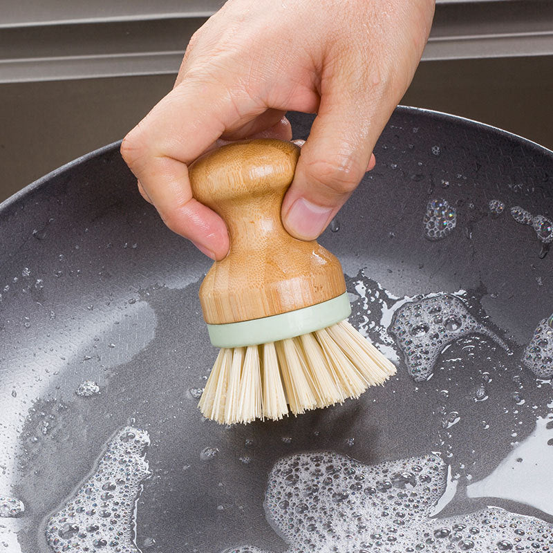 Wooden Round Dishwashing Brush