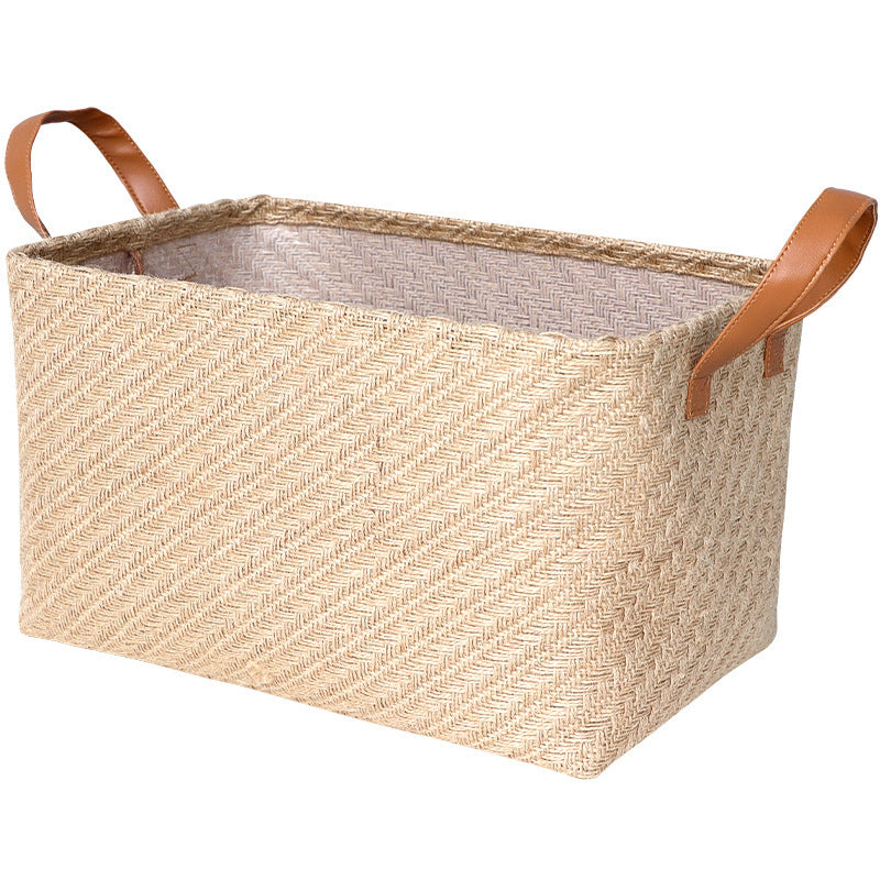 Linen Clothing Storage Basket