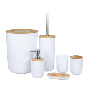 Luxury Bamboo Wood Bathroom Set