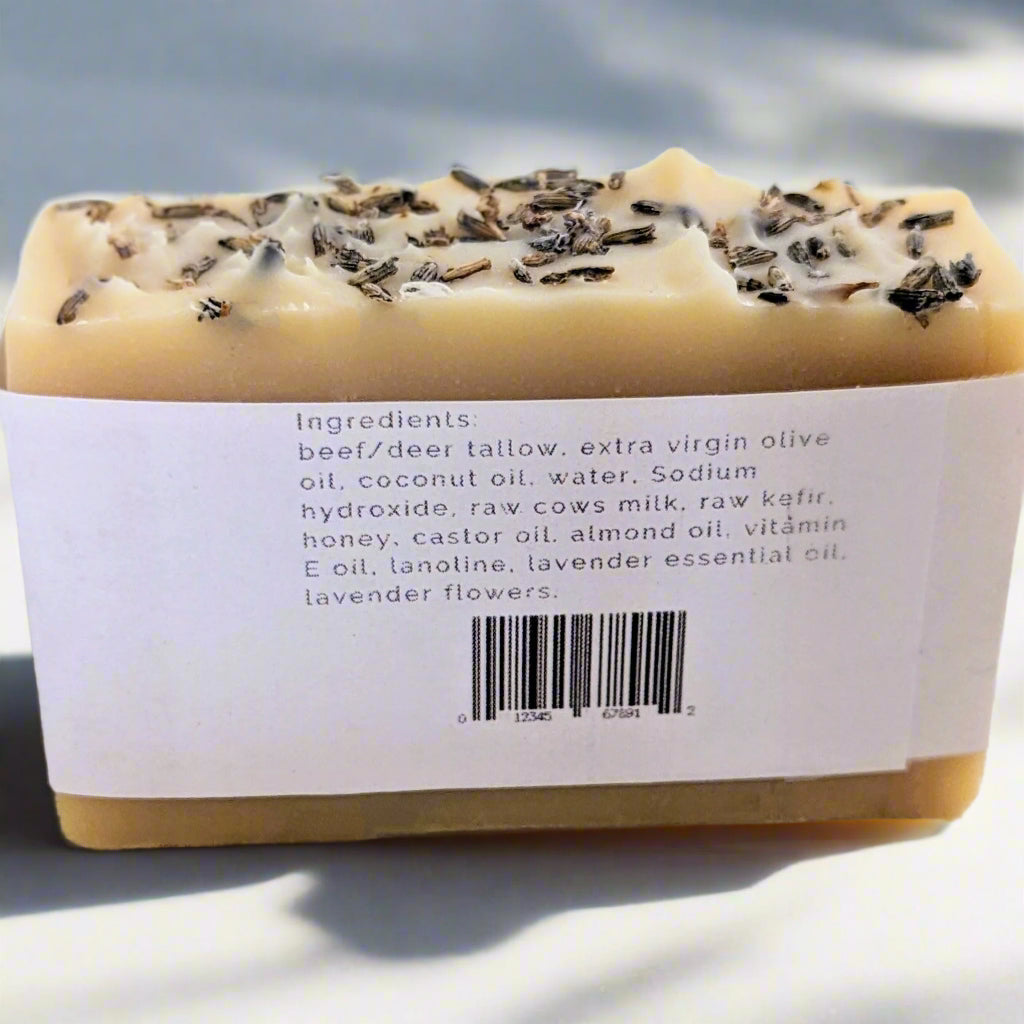 Lavender Tallow & Kefir Bar Soap