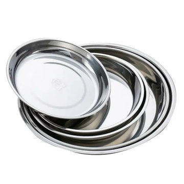 Stainless Steel Dinner Plate Set